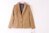 Hot Sale Lady Fashion Clothes Navy Plus Size Roll Tab Long Sleeve Single Button Casual Blazer 