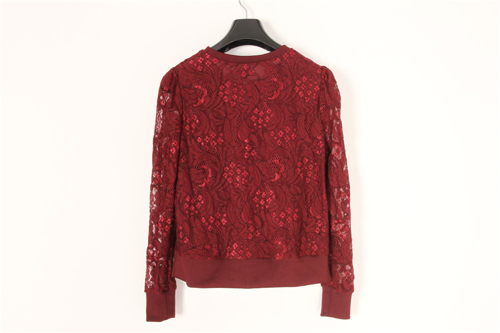 Readymade Ladies Pullover Long Sleeve Lace Top 