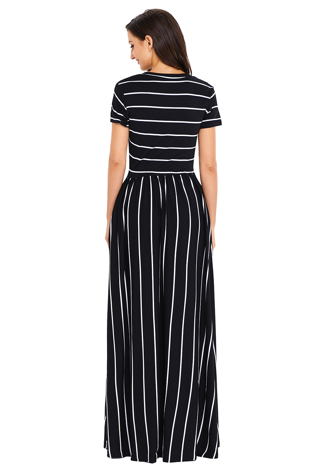 Ladies Maxi Striped dress (14)