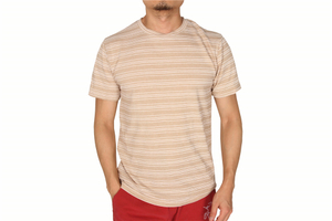 Mens Clothes Slim Fitness Short Sleeve Casual T-shirt Striped Tshirt T Shirts Men's Top