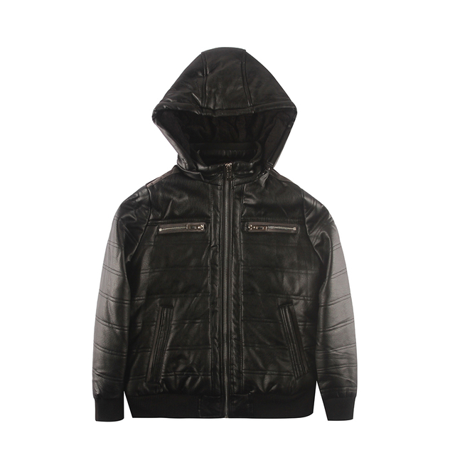 YOKI, Juinor Boy's Leather Pu Coats