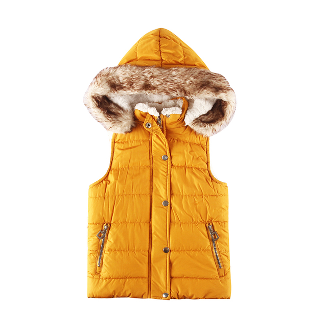 Girls Sherpa Padded Gilet in Stock 