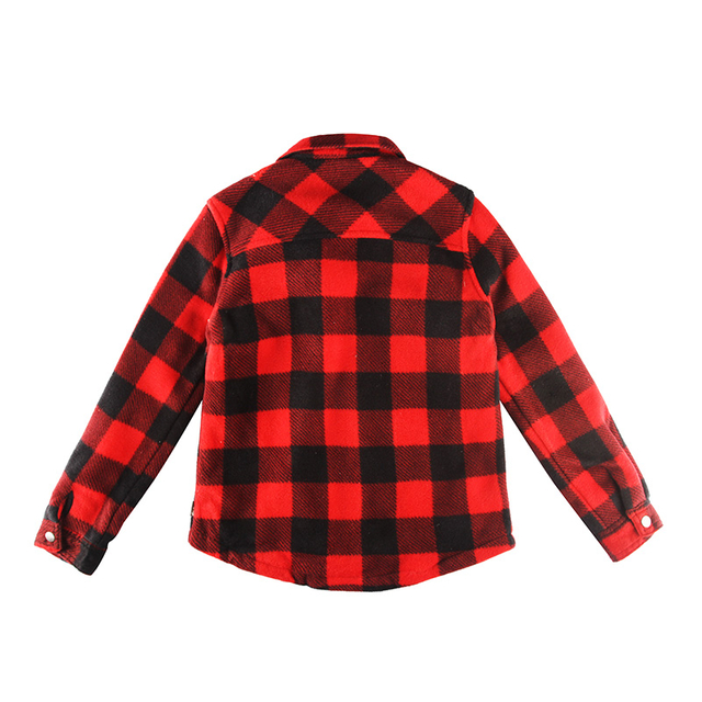 Boy's Sherpa Plaid Shirts