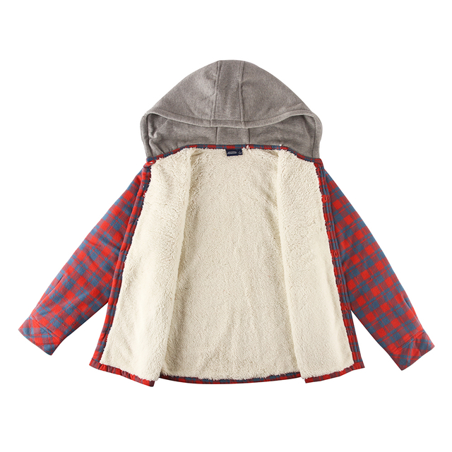 Juinor Kids Sherpa Knit Hoodie Shirt Coats in Stock 