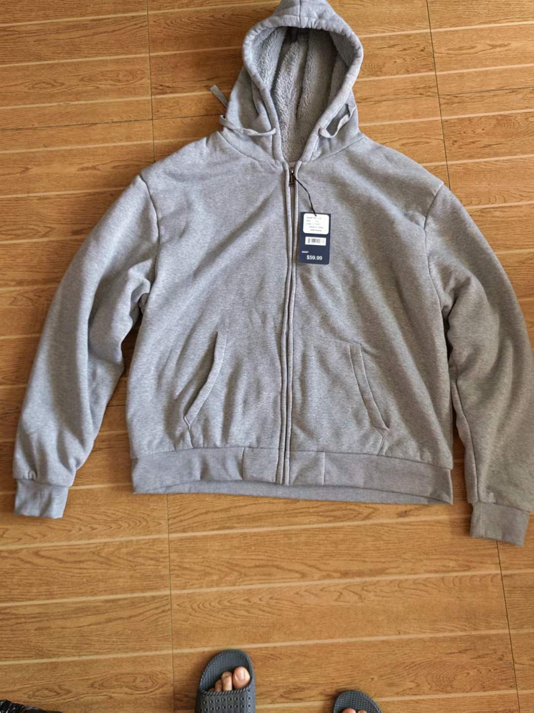 HanTon Men's Sherpa Hoodie in Stock