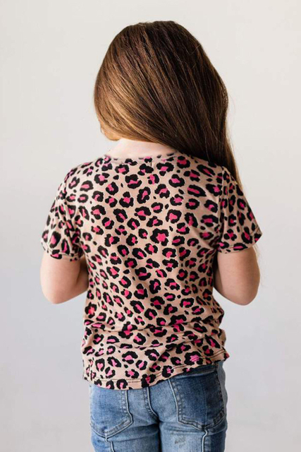 Girls Leopard Print Tees
