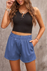 Ladies summer casual solid shorts