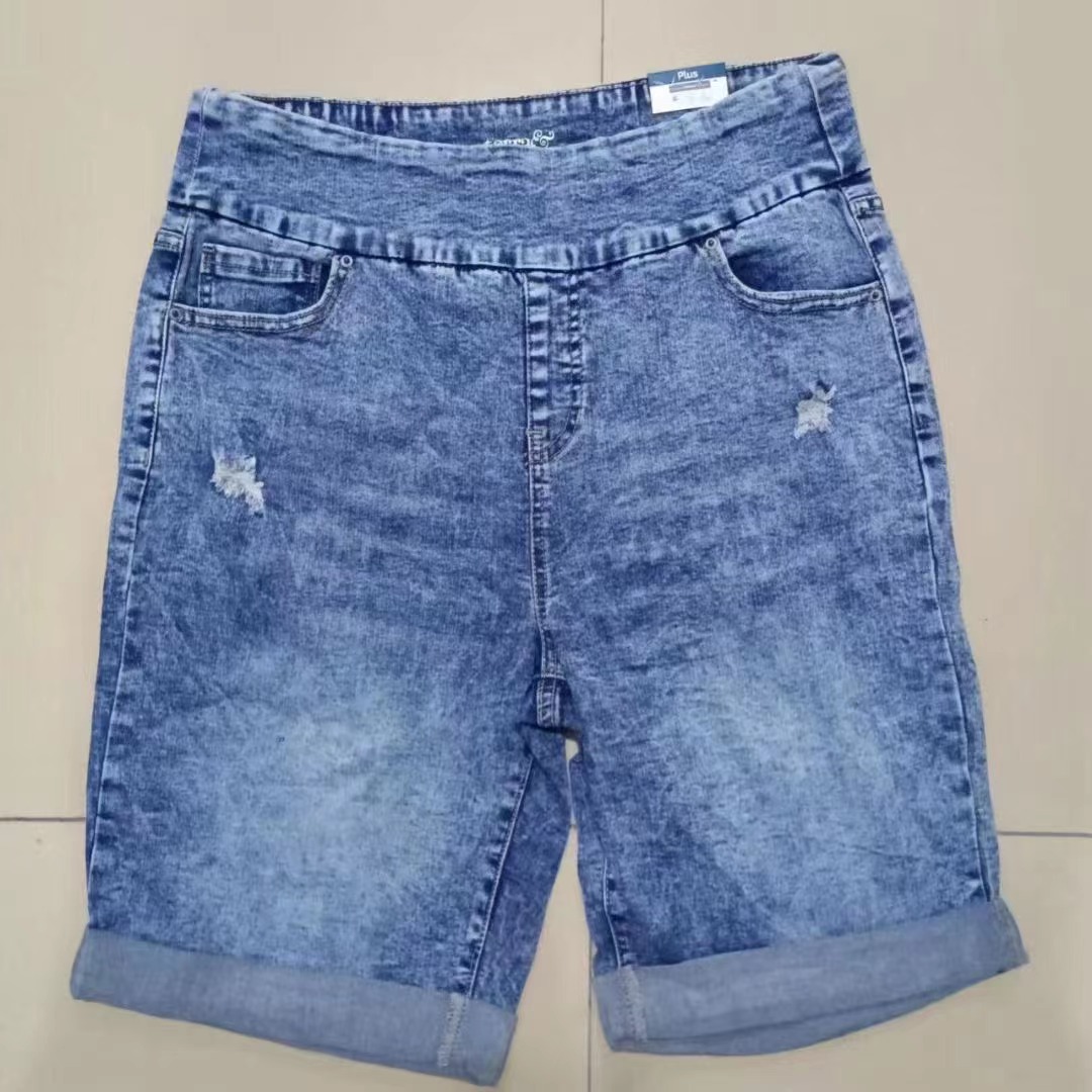 Plus size Womens Denim shorts (4)