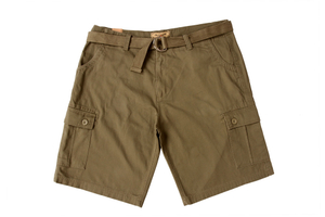 Stock Men's belted Cargo Shorts 