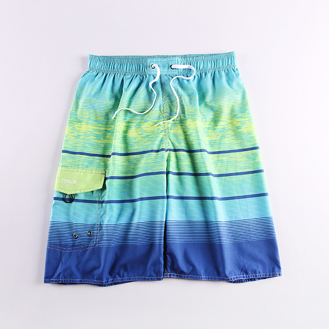 Men's High Quality Striped Print Board Shorts