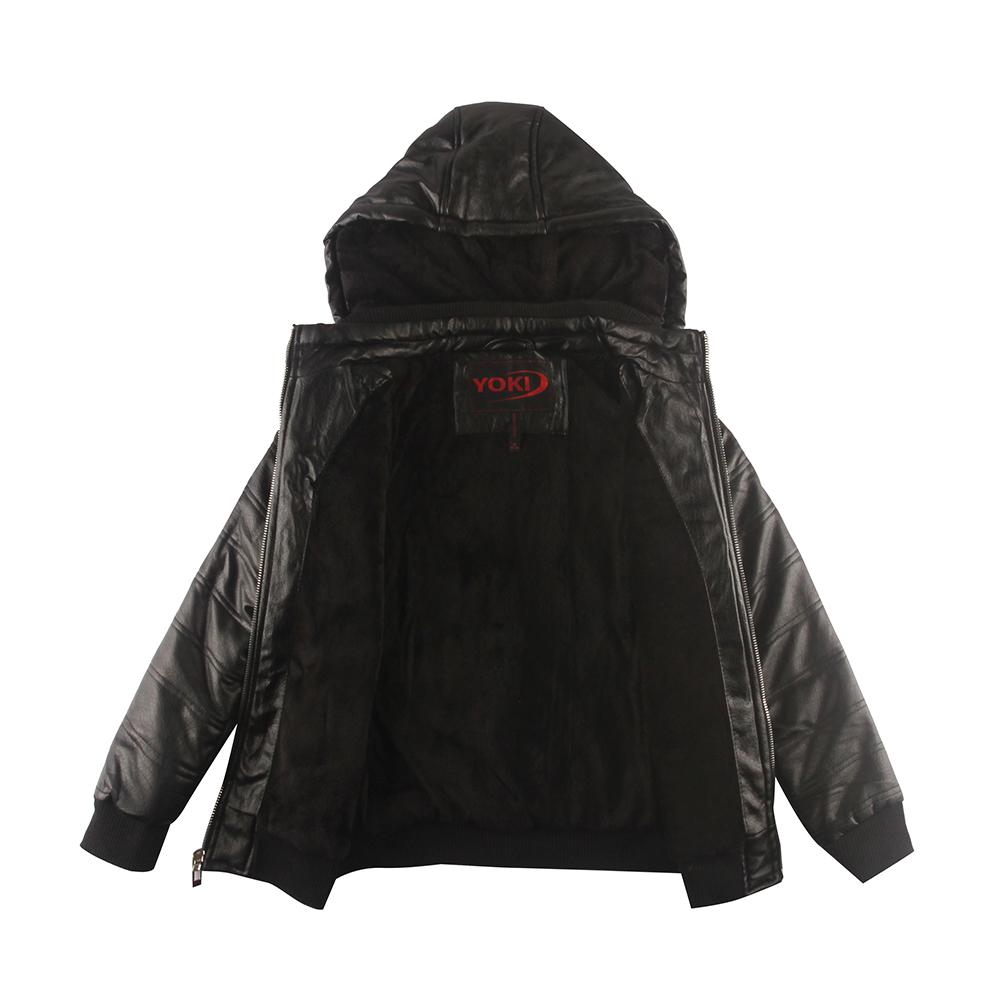 YOKI, Juinor Boy's Leather Pu Coats