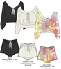 Stockpapa Over Made Ladies Spandex 2 Pcs Knit Sets in Stock 