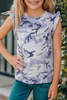 Girls camo print tees