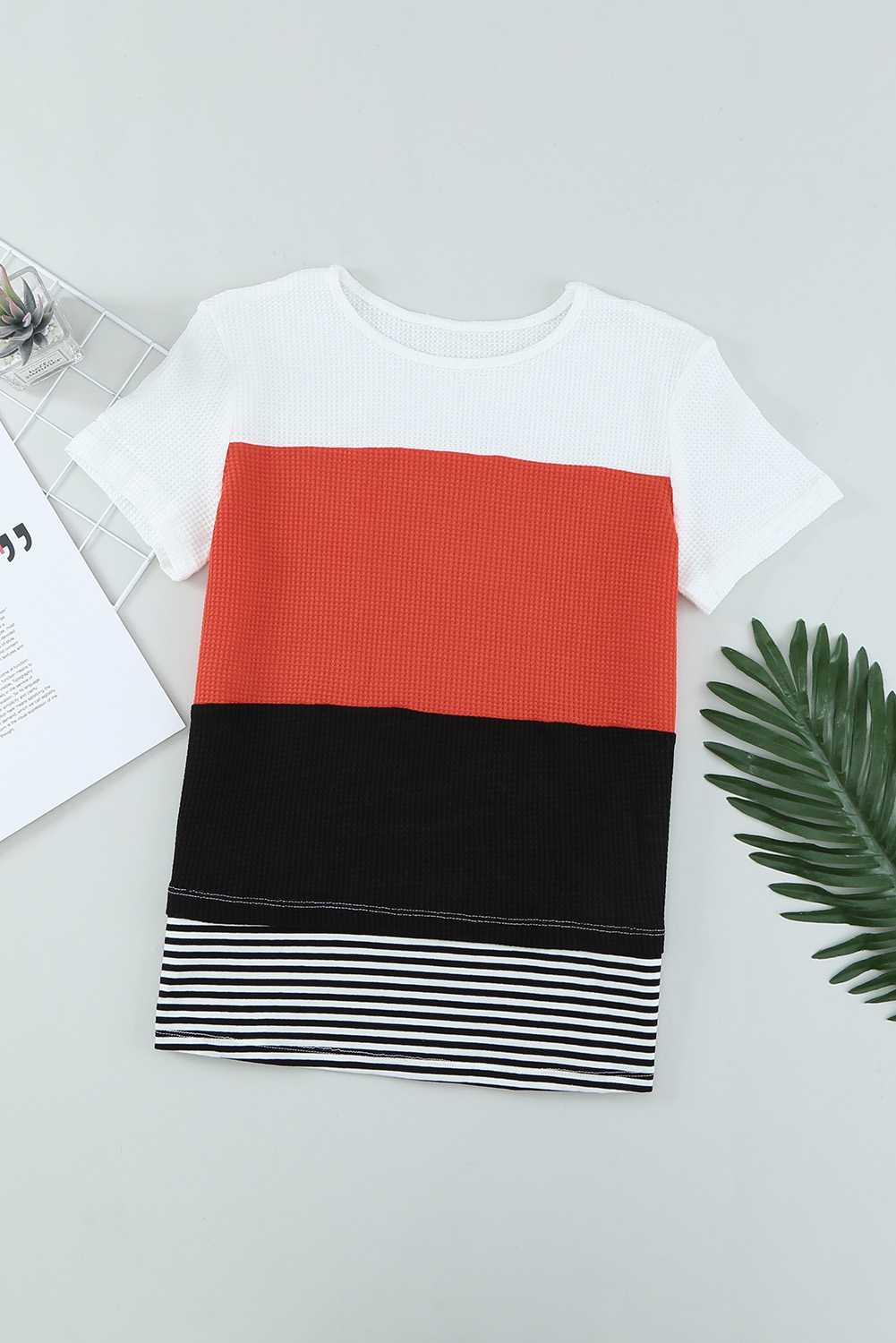 Color blocked girls T shirts (4)