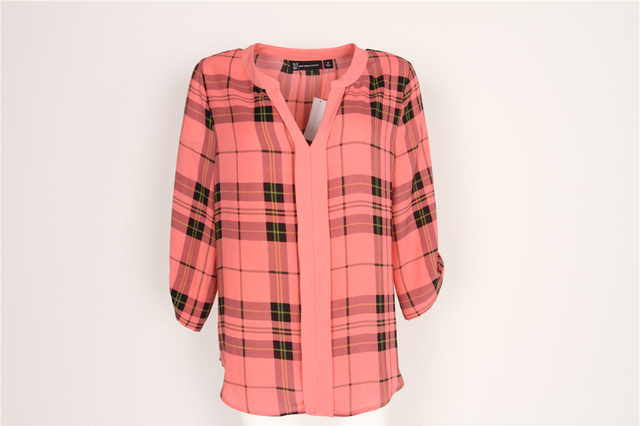 Ladies plaid sweatshirts in Stock