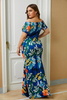  Plus Size Maxi Print Dress