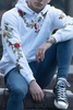 Stockpapa Floral Print Men's Hoodie