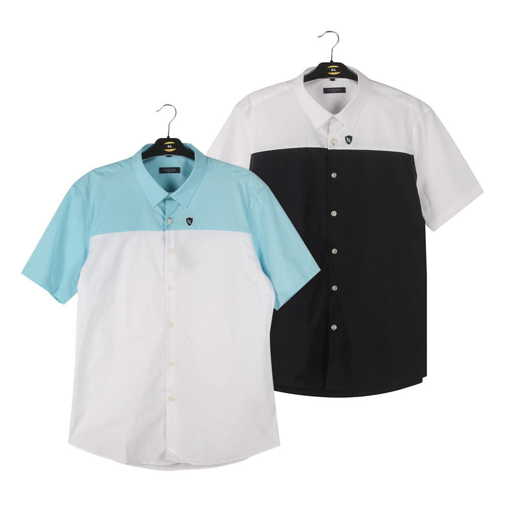 Mens Cool quality Color-blocked shirts (2)
