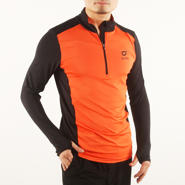 Gedo， Men's 1/4 Zip 4 Way Stretch Active Sports Pullovers