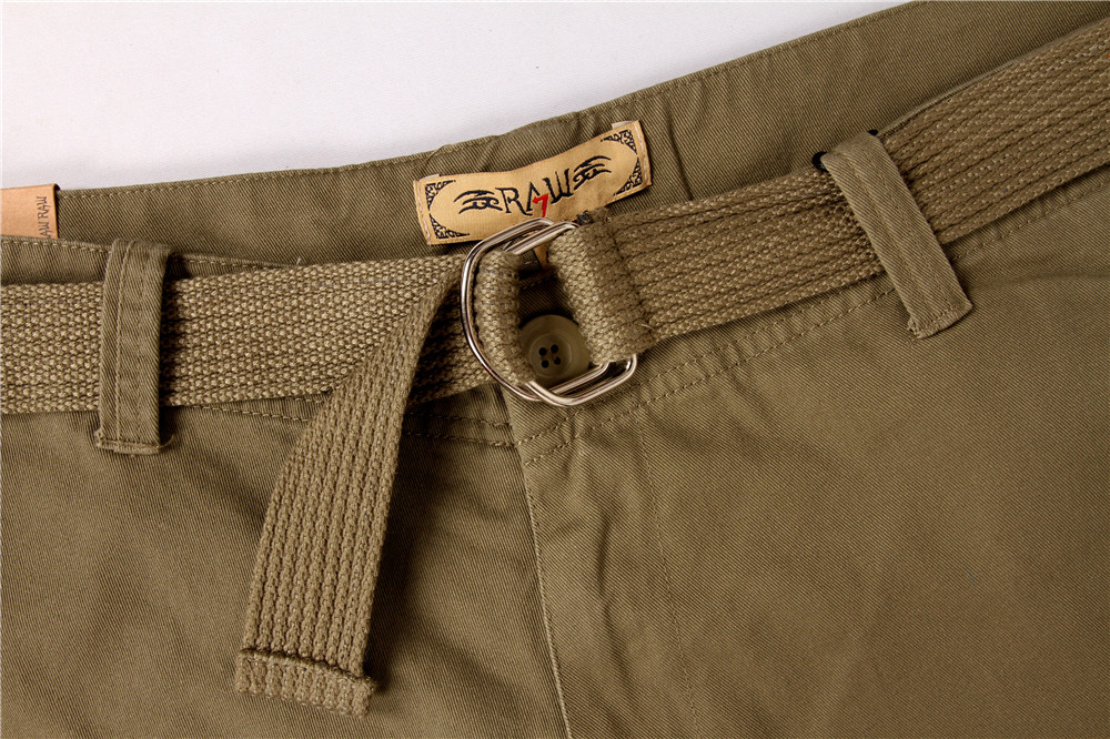 Stock Men\'s belted Cargo Shorts 