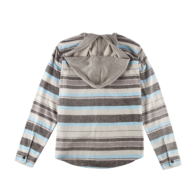 Men's Knit Hoodie Striped Casual Shirts in Stock 