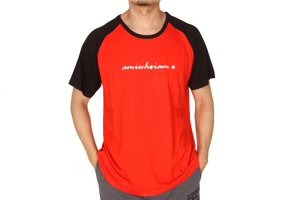 Men's Color-blocket Cotton Tee