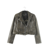 Stockpapa garments wash Ladies Leather Moto jacket