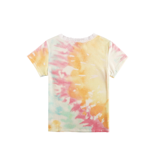 Ladies Nice Tdy Dye Tee Summer Fashion Tee