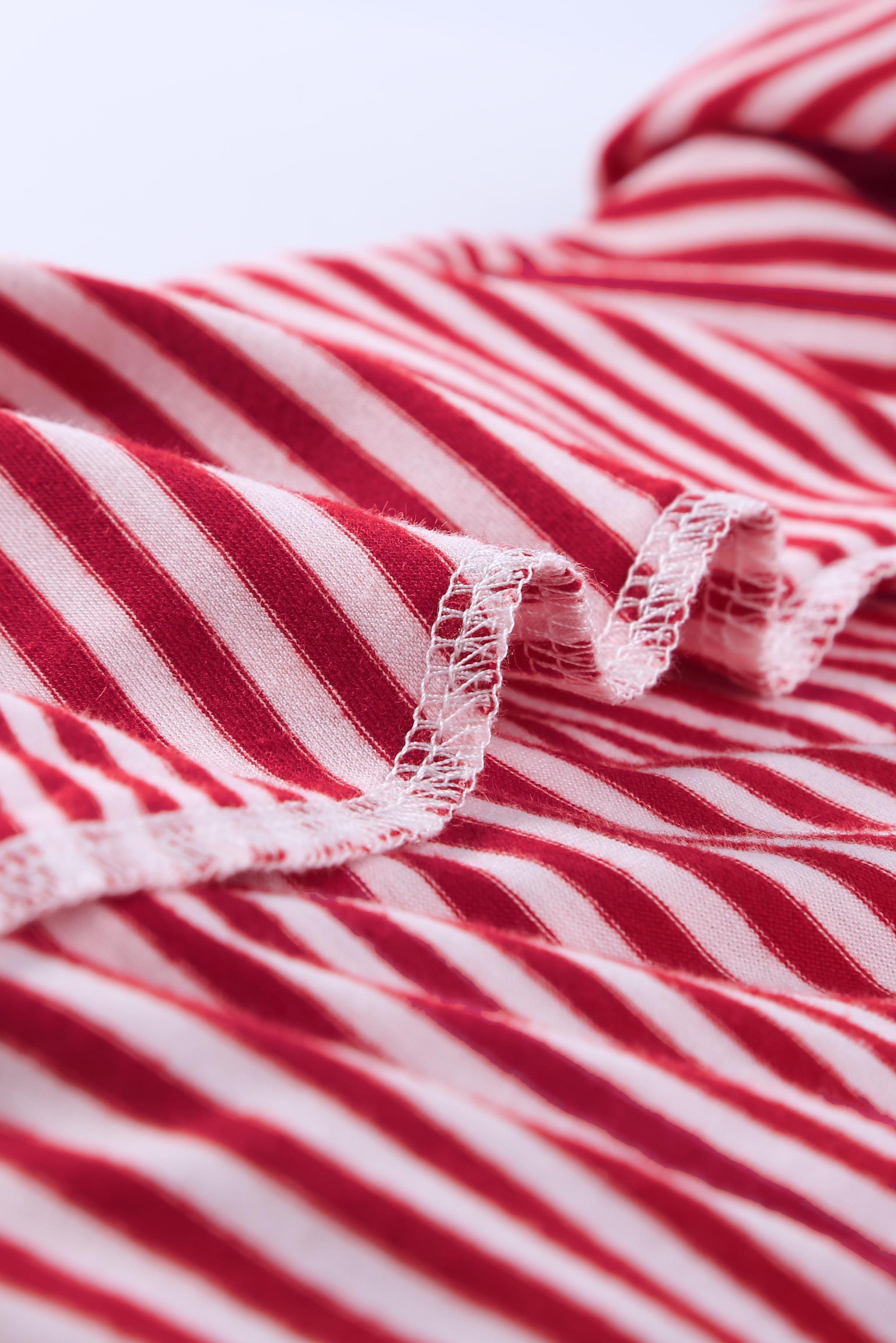 Girls striped Longline dress Tee (7)