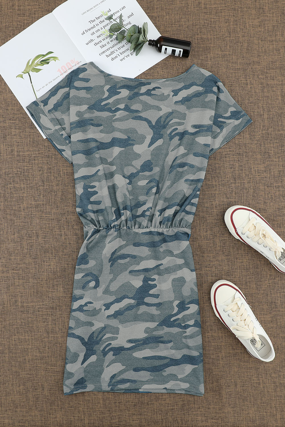 Ladies Camo print knit dress (15)