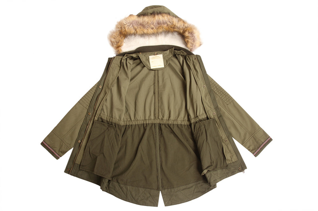 Girls Popular Chino Parka in Stock 