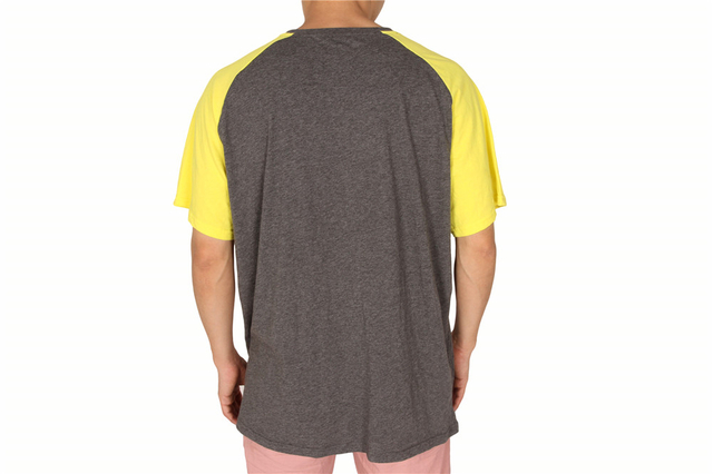 Men's Color-blocket Cotton Tee