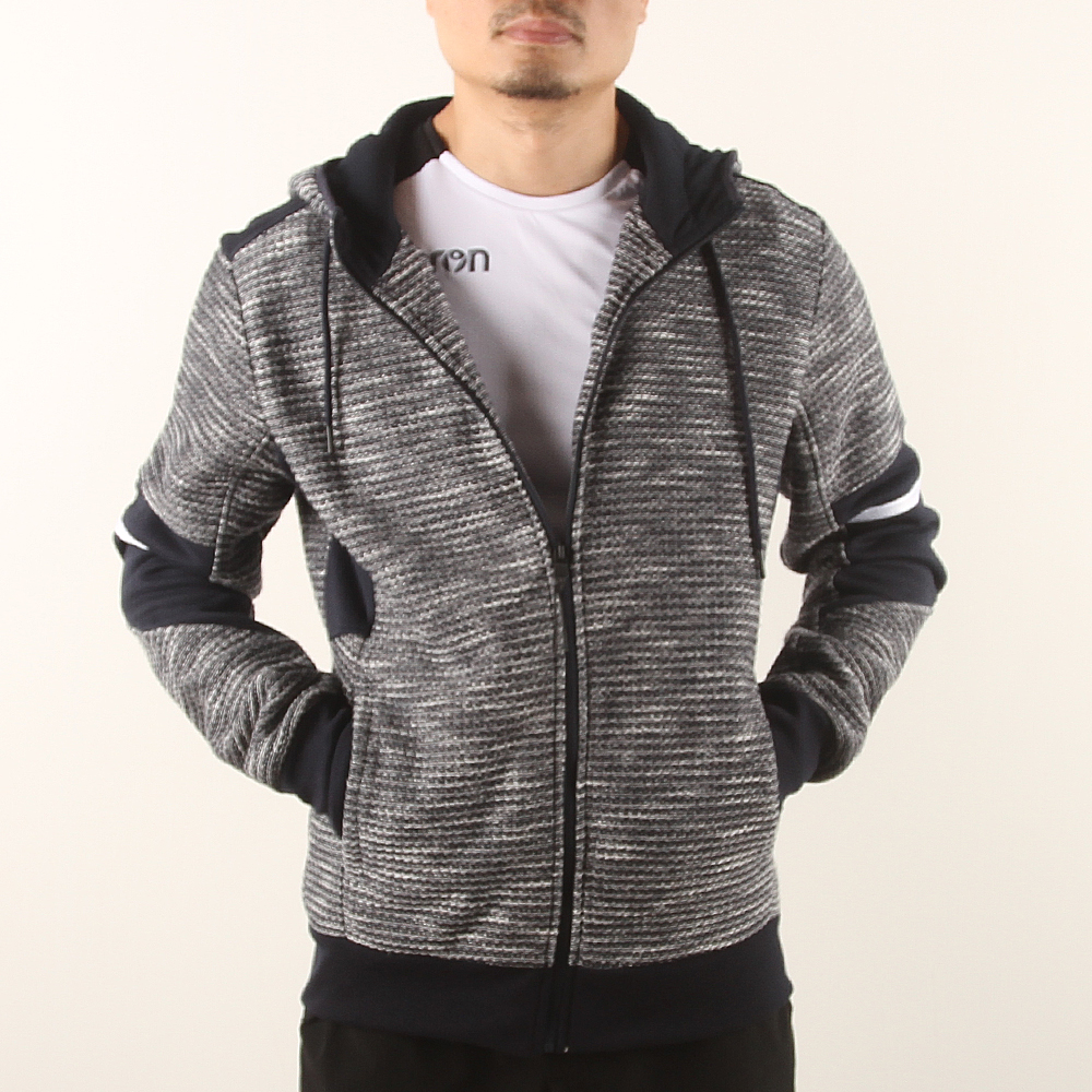 Men's Bonded Zip-up Fleece Hoodie in Stock