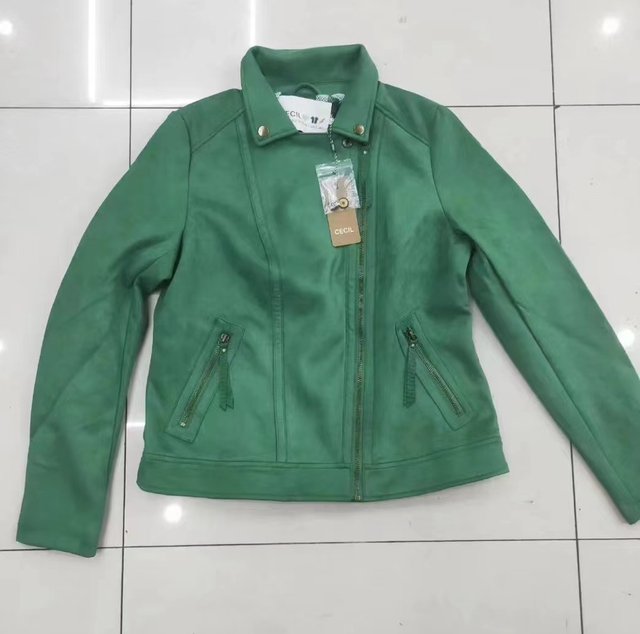 Women's Sueded Casual Cycle Bomber Jacket