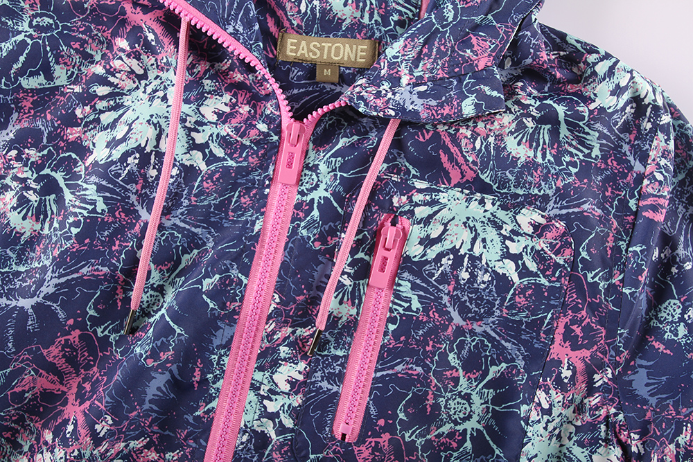 Ladies Printing Hooded Jacket