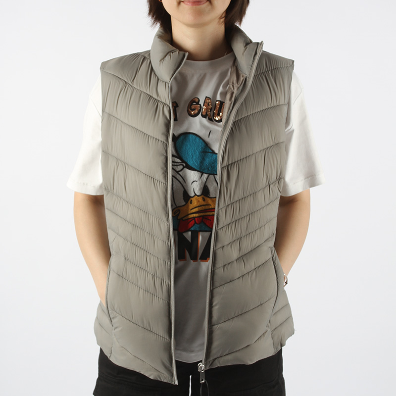 Down Vest Padded Gilet for Ladies