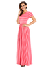 Ladies Maxi Striped Dress 