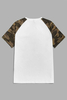 Stockpapa Camo Raglan Short Sleeve Crew Neck T-shirt