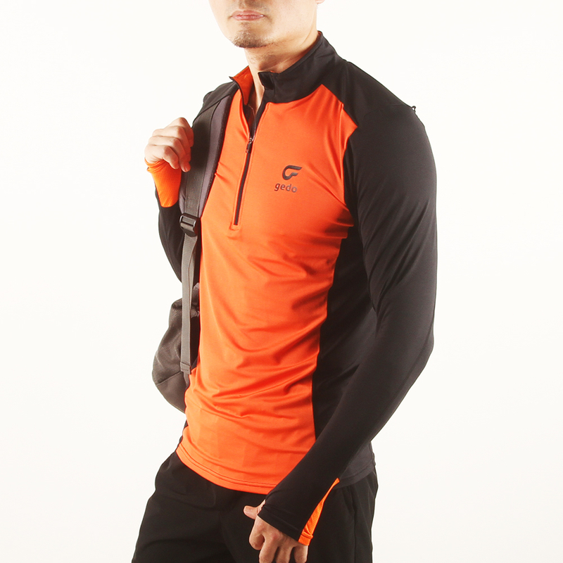 Gedo， Men's 1/4 Zip 4 Way Stretch Active Sports Pullovers