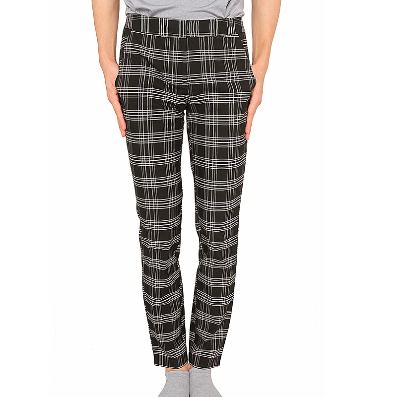 Stockpapa Ladies Plaid Casual Pants Over Made 