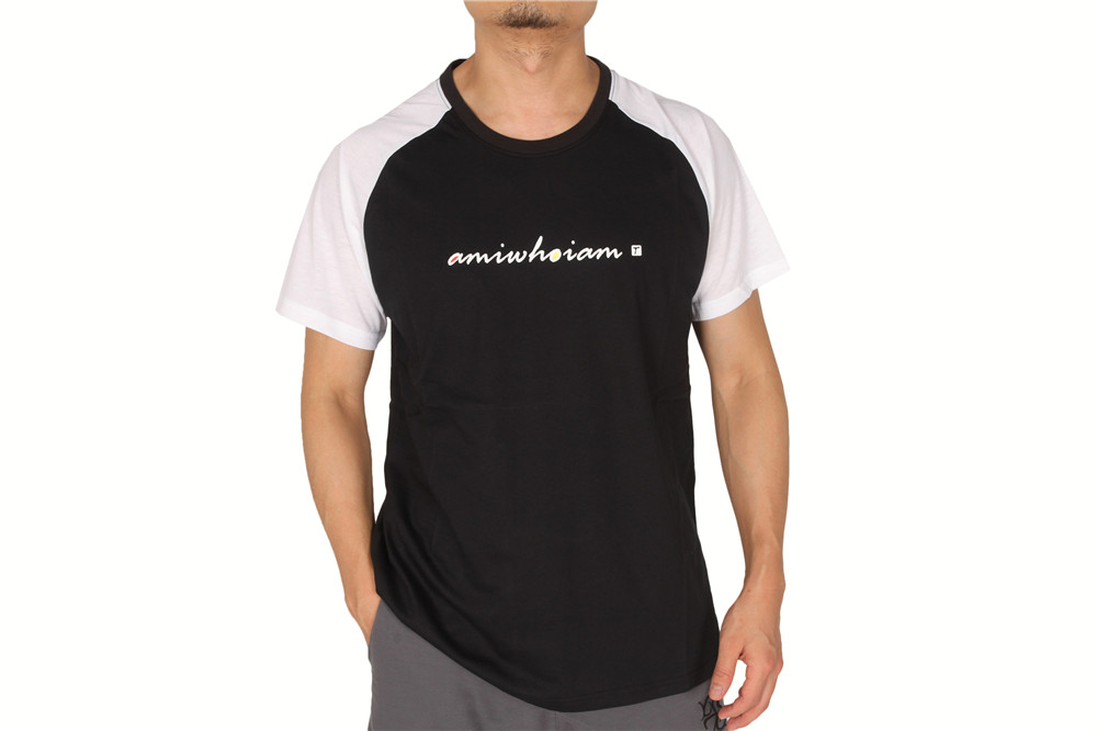 Men's Color-blocket Cotton Tee