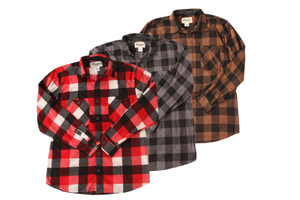 Men's Plaid Lounge Shirts in Stock