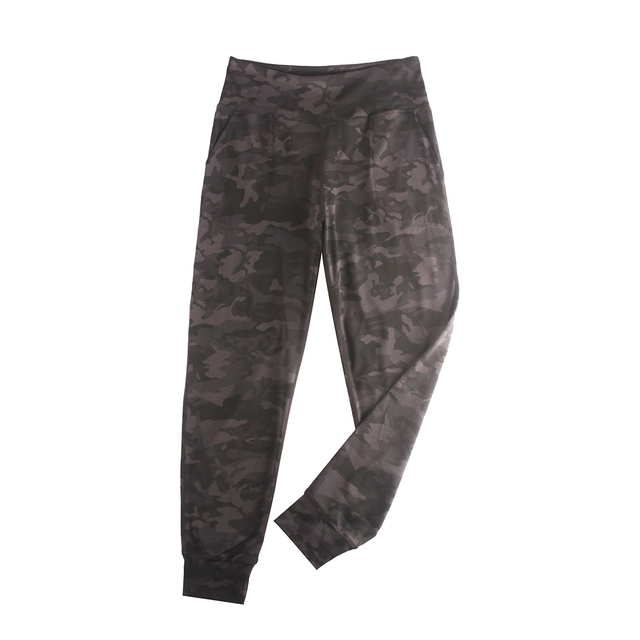  Ladies Camo Print Yoga Pants over Left Women's sports pants 