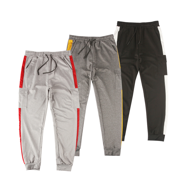 over Stock Men's Spandex Leg Pocket Joggers 