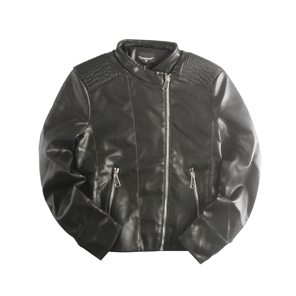 Cool ladies bomber pu jacket, SP17962-ZC 