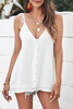 Ladies summer outwear casual button vests