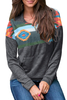 Ladies 1/4 Zipper Stander Collar Pullovers