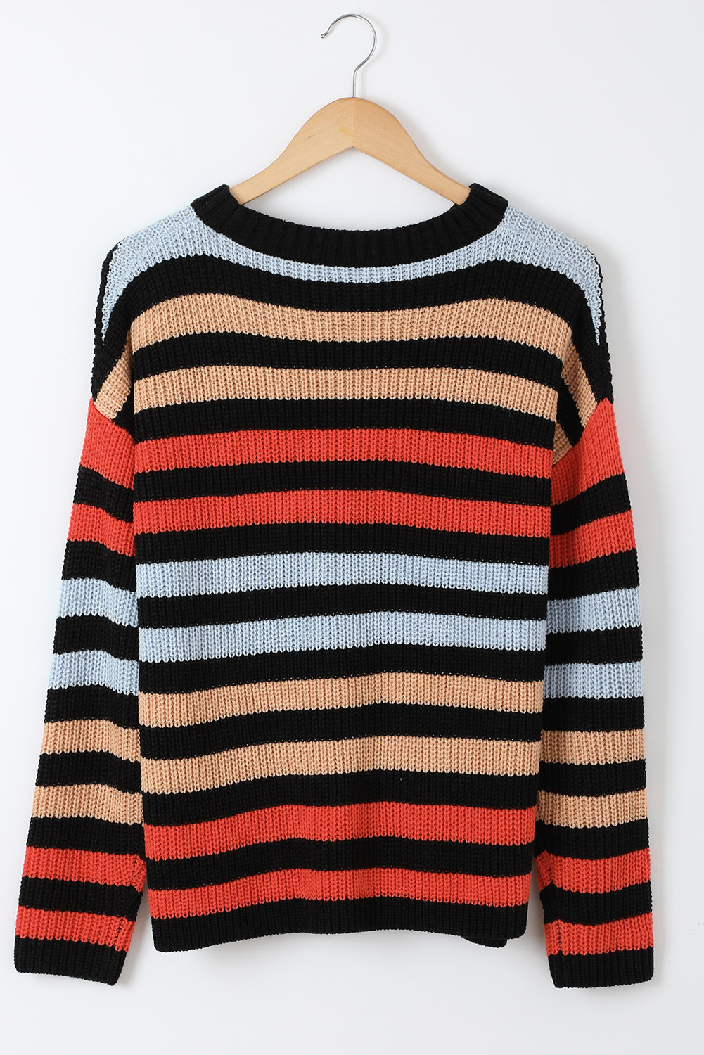 Ladies striped casual sweateres (10)