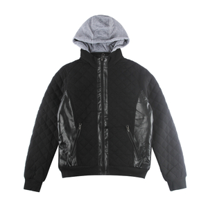 Stcokpapa Stock Garment 100% Polyester Cheap Men's Zip Up High Quality Warm And Cool Hoodie Pu Jackets