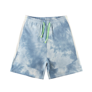 Men's Tdy Dye COLOR-blocked Cool High Quality Heavy Terry Shorts in Stock 